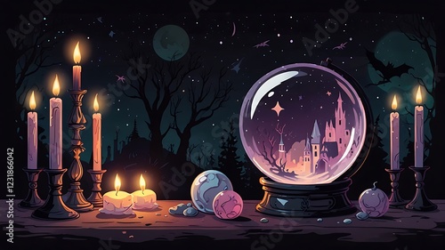 Wallpaper Mural candles in the window Torontodigital.ca