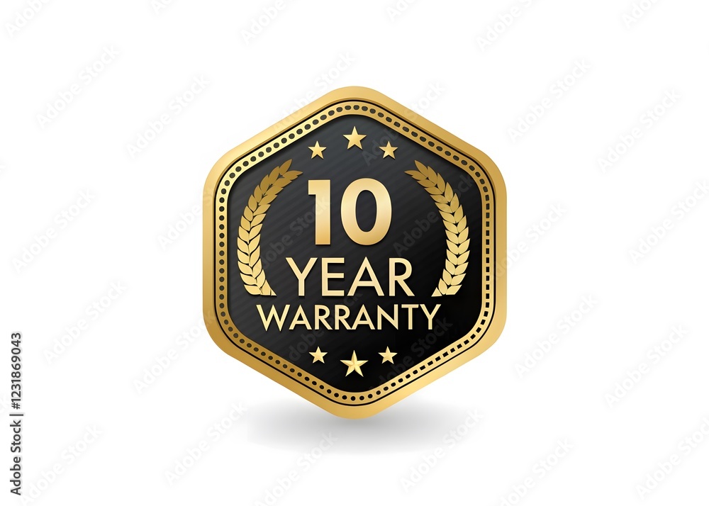 Fototapeta premium Product Warranty Seal | Certified Guarantee Design