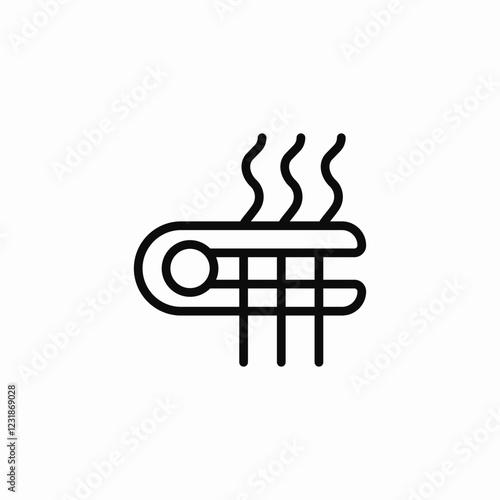 hair straightening icon sign vector
