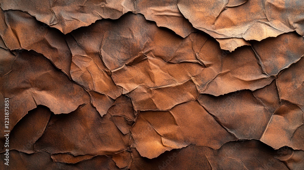 Crumpled brown paper texture background design Crumpled brown paper texture background design