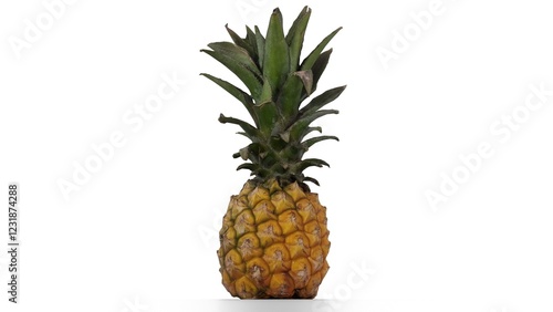 ripe pineapple portrait photo