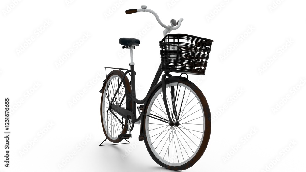 Fototapeta premium Mini Bicycle with basket