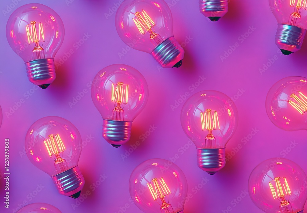 Glowing light bulbs on purple background. (1) Glowing light bulbs on purple background. (1)