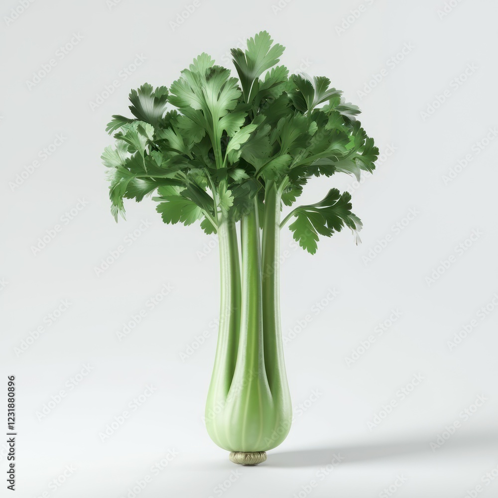 a celery isolated on white background a celery isolated on white background