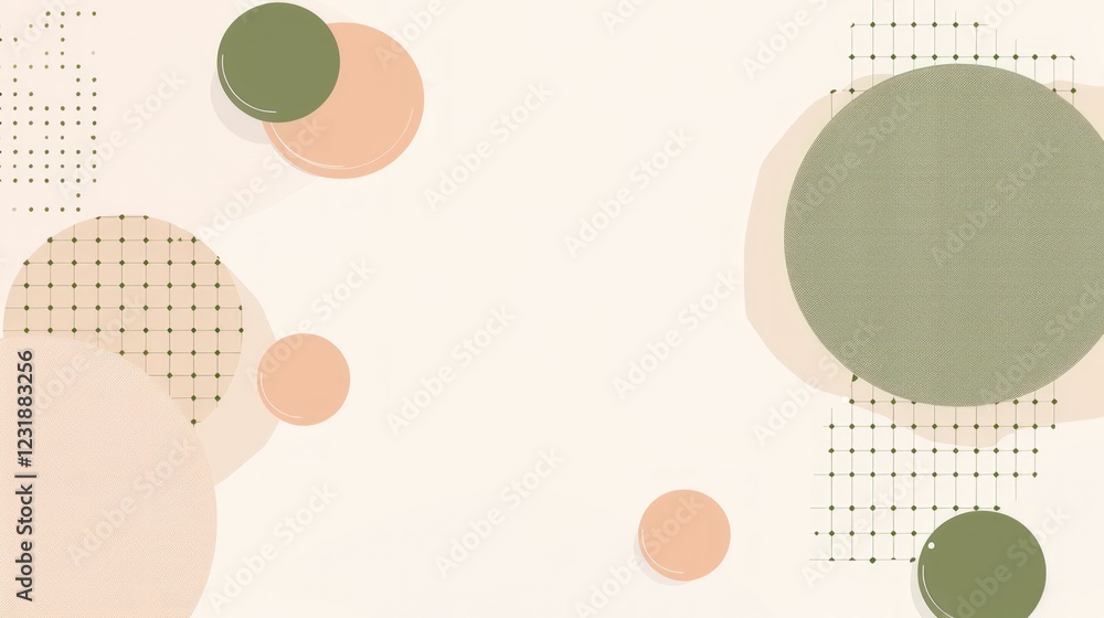 Abstract Geometric Background: Earthy Tones and Shapes Abstract Geometric Background: Earthy Tones and Shapes