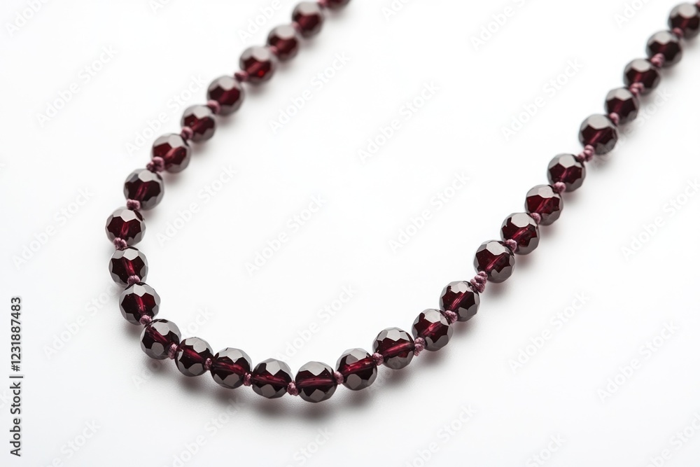A detailed view of a necklace against a white background, perfect for jewelry or fashion designs A detailed view of a necklace against a white background, perfect for jewelry or fashion designs