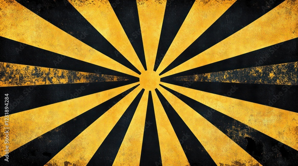 Grunge yellow-black sunburst texture background Grunge yellow-black sunburst texture background