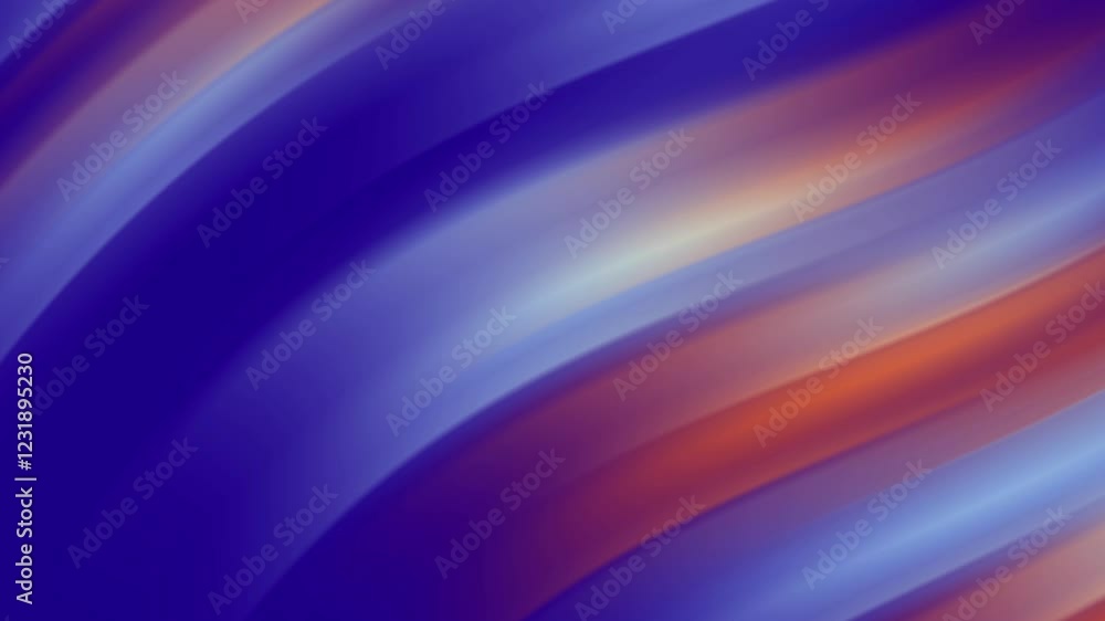 Abstract wavy pattern in vibrant shades of blue, orange, and white. Abstract wavy pattern in vibrant shades of blue, orange, and white.
