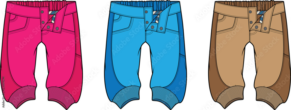 Kids Stylish Culottes Pants Design Template Kids Stylish Culottes Pants Design Template