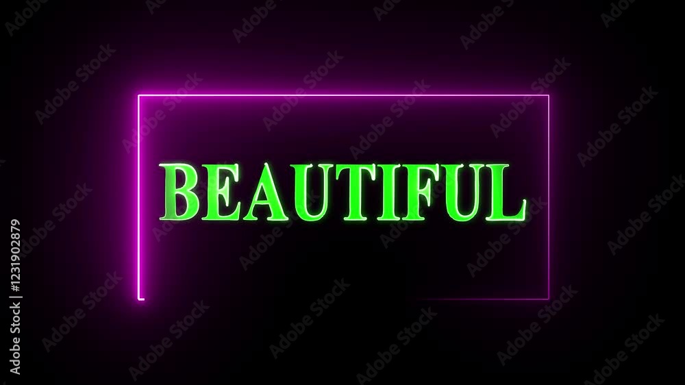glowing neon text beautiful animation on black background. Nice neon sign animation. Glowing neon lines nice text animation. motion video. glowing neon text beautiful animation on black background. Nice neon sign animation. Glowing neon lines nice text animation. motion video.
