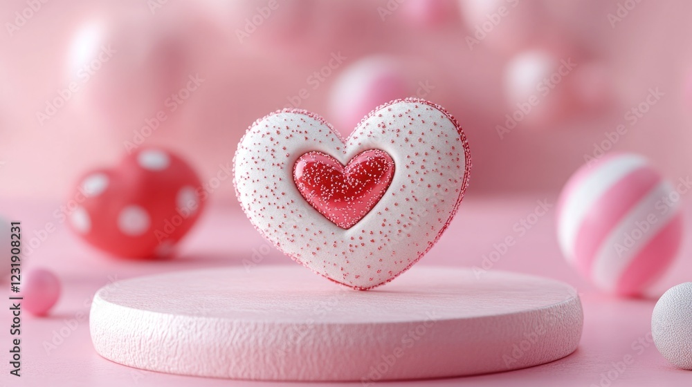 Fototapeta premium A sweet treat, perfect for romantic occasions or celebrations
