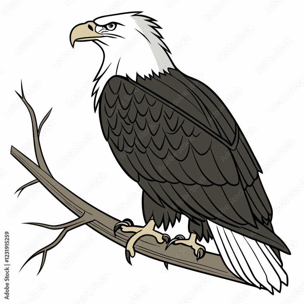 Obraz premium eagle on a branch
