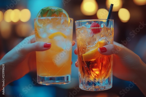 person deny alcohol drink from his friend