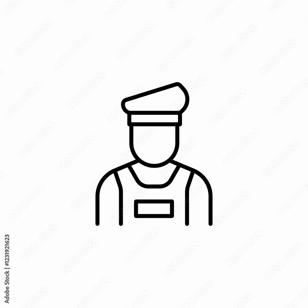 border guard icon sign vector border guard icon sign vector