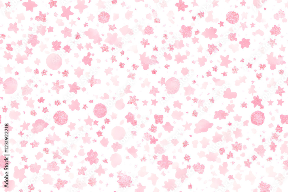 Pastel universe pattern with dreamy constellations and swirling galaxies Pastel universe pattern with dreamy constellations and swirling galaxies
