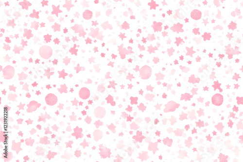 Pastel universe pattern with dreamy constellations and swirling galaxies