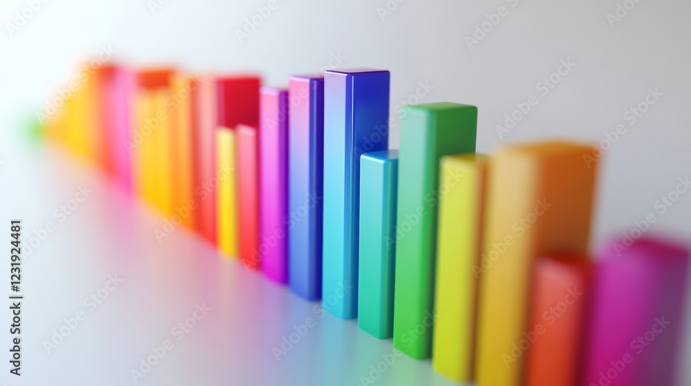 A colorful D bar graph on a clean white background, with bars of different heights representing financial growth, creating a sense of depth and dimension. A colorful D bar graph on a clean white background, with bars of different heights representing financial growth, creating a sense of depth and dimension.