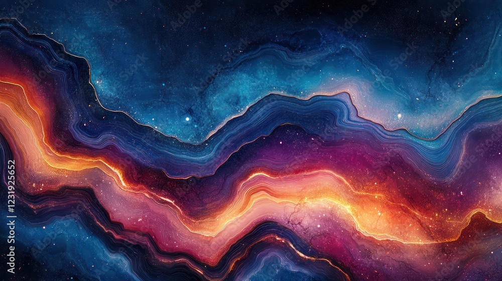 Cosmic agate texture, space background, digital art, website design Cosmic agate texture, space background, digital art, website design