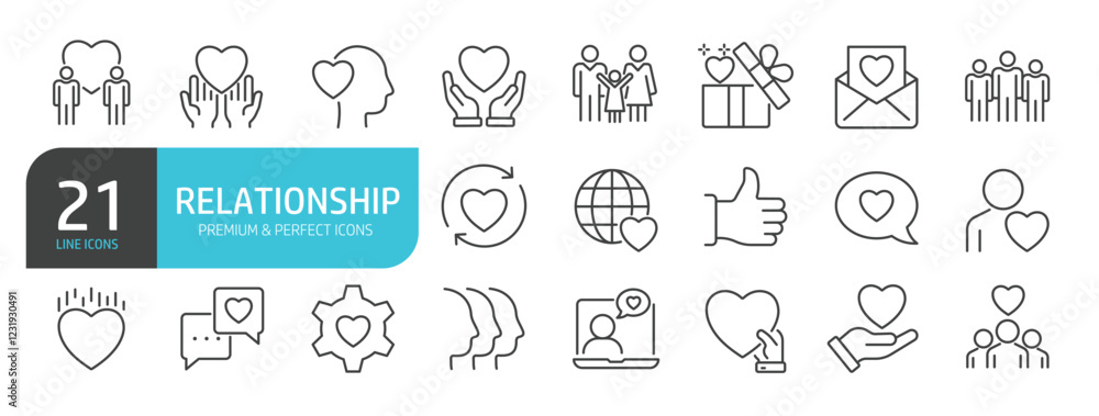 Set of line icons related to relationship, care, friend, love. Outline icons collection. Editable stroke. Vector illustration. Set of line icons related to relationship, care, friend, love. Outline icons collection. Editable stroke. Vector illustration.