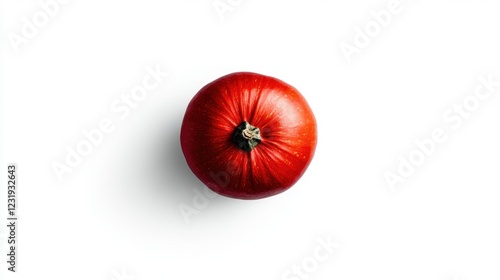 Red on white background