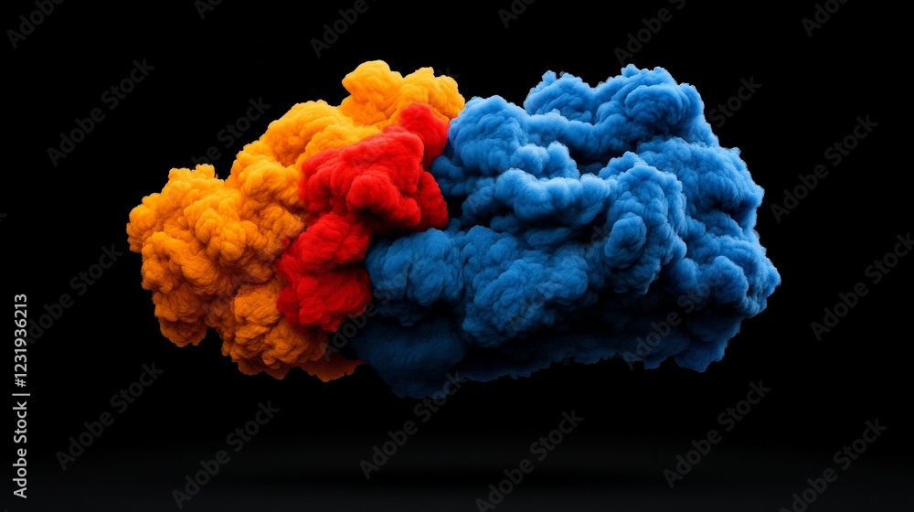 Abstract smoke in vivid colors: A dynamic display of vibrant, swirling colored smoke against a black background. Emphasizing a sense of energy, motion, and visual interest. Abstract smoke in vivid colors: A dynamic display of vibrant, swirling colored smoke against a black background. Emphasizing a sense of energy, motion, and visual interest.