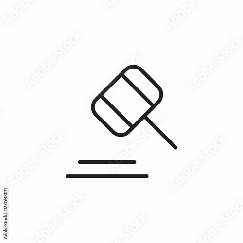 court decision icon sign vector