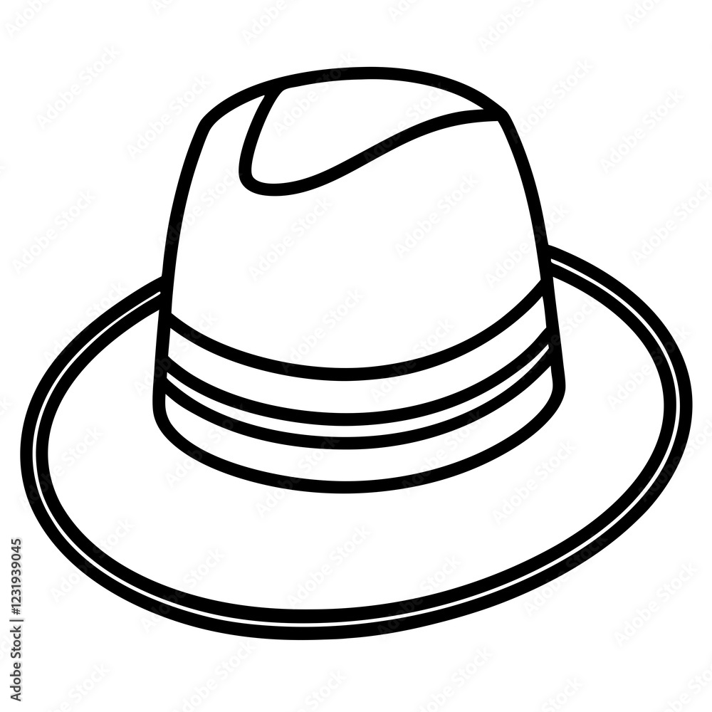 Stylish Hat Illustrations Fashion Vector Set Stylish Hat Illustrations Fashion Vector Set