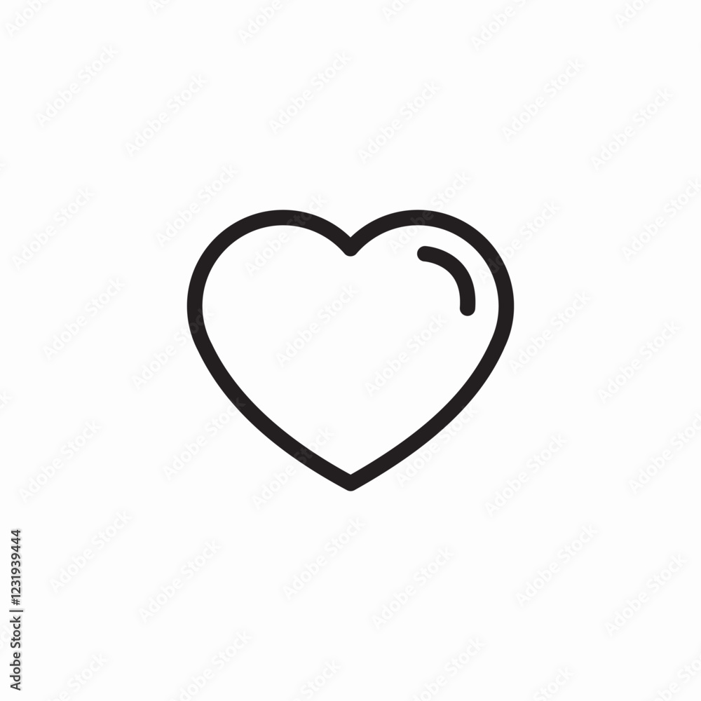 heart reaction icon sign vector heart reaction icon sign vector