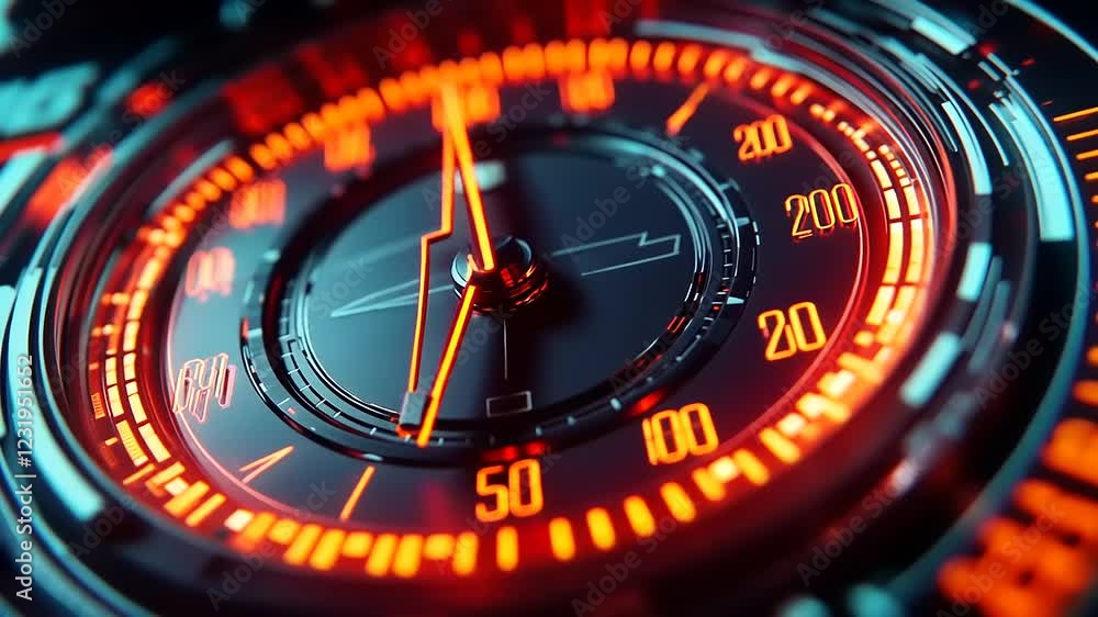 speedometer on black speedometer on black