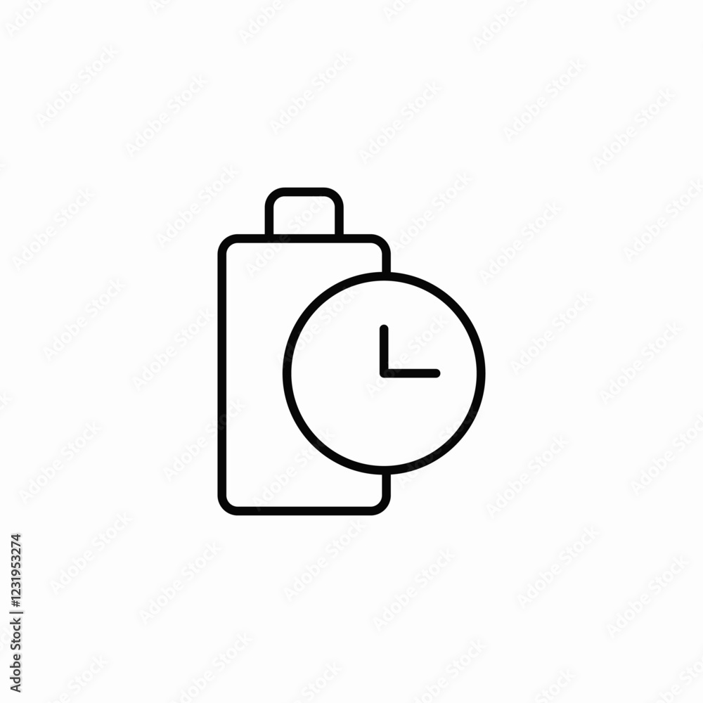 battery power charge waiting icon sign vector battery power charge waiting icon sign vector