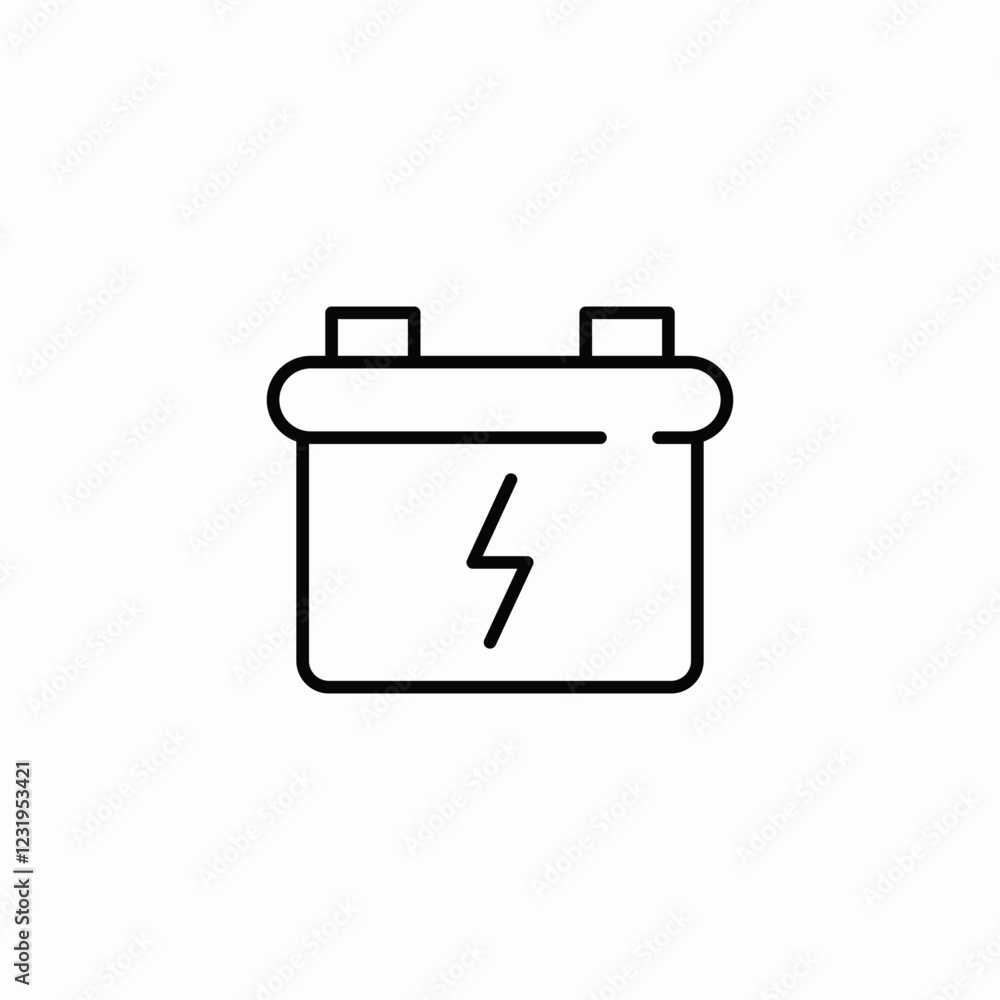 battery wide icon sign vector battery wide icon sign vector