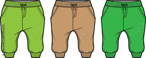 Kids Fashion Joggers Pants Design Template