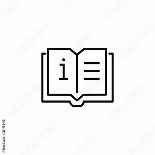 information book page icon sign vector