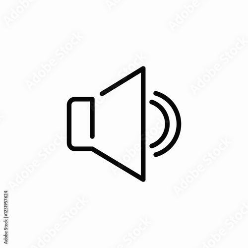 loud speaker icon sign vector