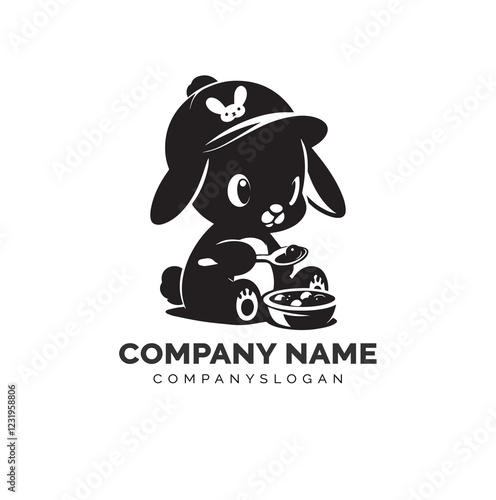 bunny silhouette design 