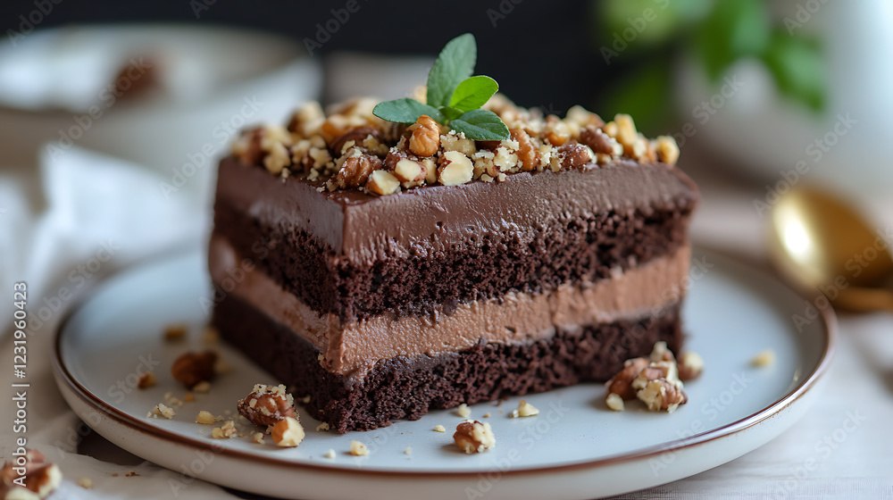 chocolate cake on a plate chocolate cake on a plate