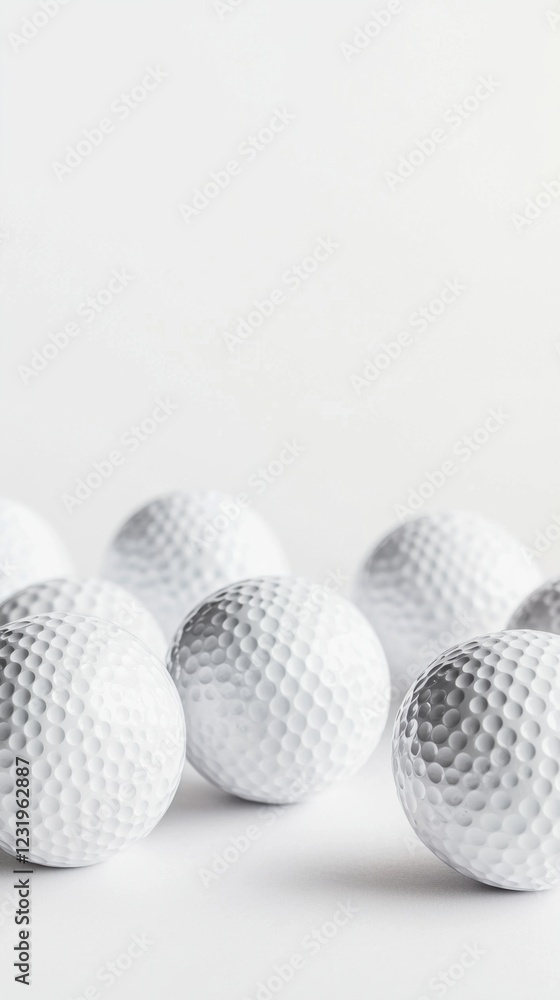golf ball on a white background. A sport played by people all over the world golf ball on a white background. A sport played by people all over the world