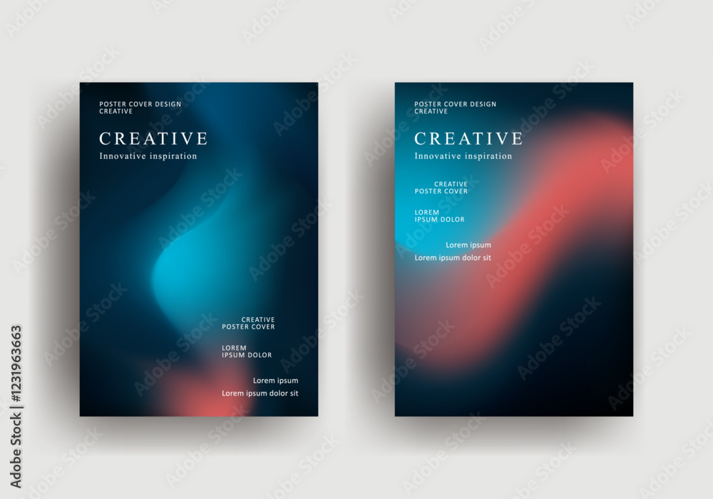 Abstract gradient poster template. Modern Covers Design. fluid gradient background design. Trendy front page design for Banner, Poster, Flyer, Invitation and Annual Report Abstract gradient poster template. Modern Covers Design. fluid gradient background design. Trendy front page design for Banner, Poster, Flyer, Invitation and Annual Report