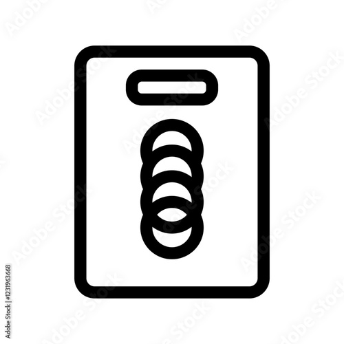 Cutting board icon design template