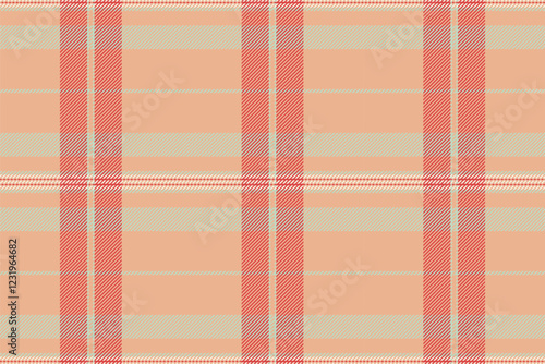 Arabic background pattern textile, display fabric check seamless. Coat tartan vector texture plaid in orange and light colors.