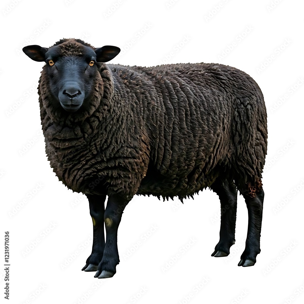 Obraz premium Sheep isolated on white background
