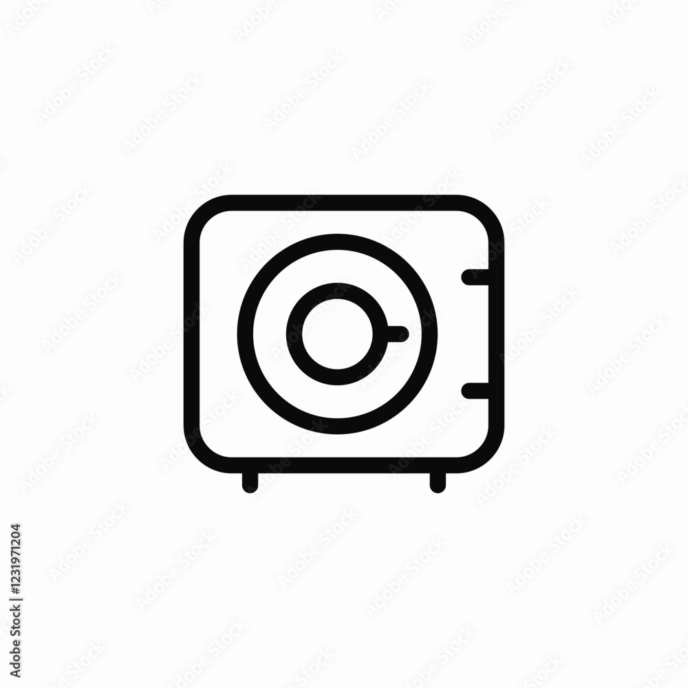 safe box icon sign vector safe box icon sign vector