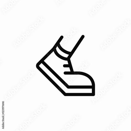 shoes step icon sign vector