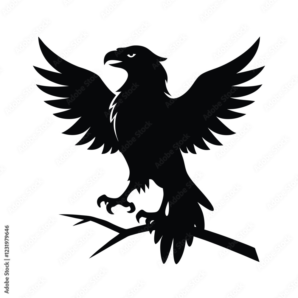 Obraz premium eagle and bird vector illustration