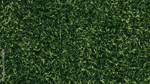 A seamless top-down view of lush summer grass, rich seamless texture with uniformity and detail