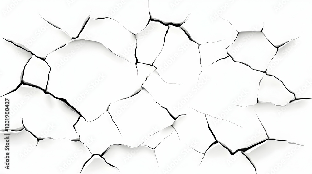 Cracked white surface texture; background for design Cracked white surface texture; background for design