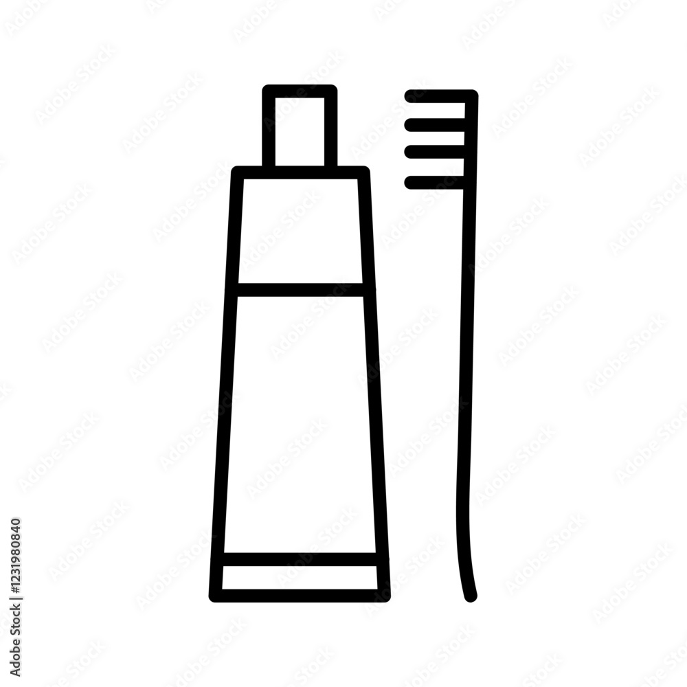 Toothpaste Vector Icon Toothpaste Vector Icon