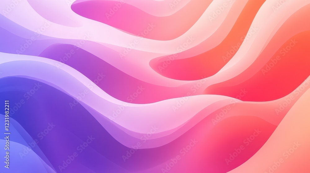 Obraz premium Abstract Colorful Waves Flowing Design