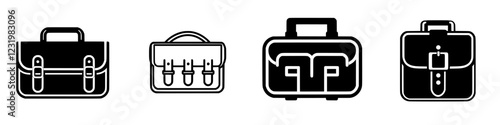 Various styles of business bags displayed side by side showcasing different designs and functionalities for professionals