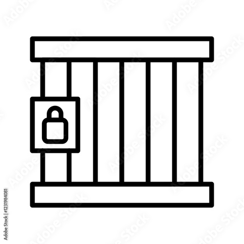 Jail Cell Vector Icon